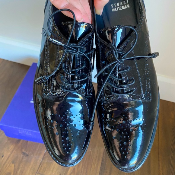 Stuart Weitzman Shoes - Stuart Weitzman Black Oxfords, 9,5